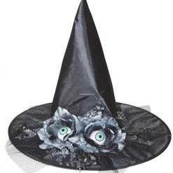Sunstar Witch Hat W-flowers Eyes 17 In Wizard & Witches