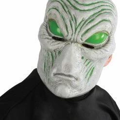 Seasonal Visions Sci-Fi Costumes Light-up Gray & Green Alien Mask