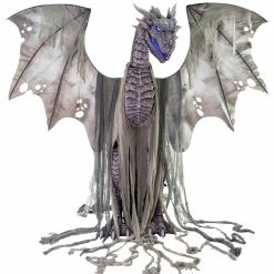 Seasonal Visions Dragon Winter Animated 7ft Prop Sci-Fi Costumes