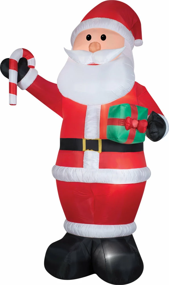 Gemmy Decorations & Props Santa With Gift And Candy Cane Giant 12ft Airblown Christmas Yard Decoration 3 Gemmy Decorations & Props Santa With Gift And Candy Cane Giant 12ft Airblown Christmas Yard Decoration