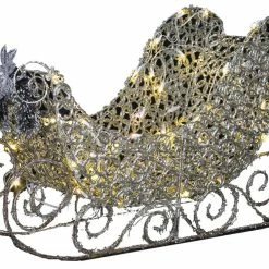 Gemmy LED Christmas Sleigh Yard Decoration