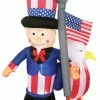 Morris Costumes Decorations & Props Inflatable Uncle Sam With Eagle Independence Day 6Ft LED Prop