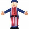 Morris Costumes Decorations & Props Inflatable Uncle Sam 6Ft USA Decoration LED Independence Day Prop