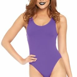 Leg Avenue Women's Basic Scoop Neck Bodysuit Costumes