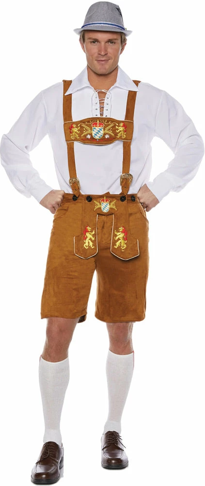 Underwraps Men's Deluxe Lederhosen Costume 3 Underwraps Men's Deluxe Lederhosen Costume