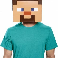 Disguise Minecraft Steve Adult Mask Video Game Costumes