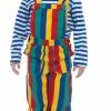 Funny Fashion Costumes Striped Clown Overall Ch Sz10