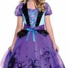 Living Fiction Cauldron Cutie Purple Witch Girls Costume