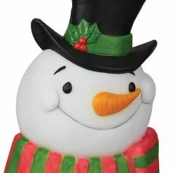 Seasonal Visions Snowman Plaque Sound & Lights Decoration Decorations & Props