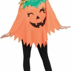 Fun World Pumpkin Poncho Adult Costume Costumes