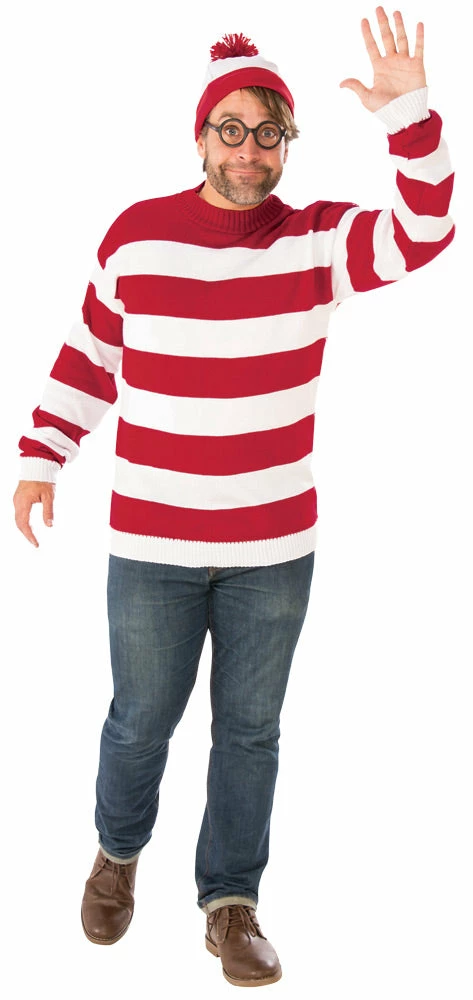 Rubie's Where's Waldo, Deluxe Adult Plus Size Costume Costumes 3 Rubie's Where's Waldo, Deluxe Adult Plus Size Costume Costumes