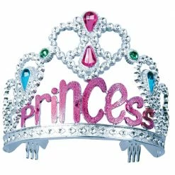 Forum Novelties Tiara Princess Silver-pink Ch
