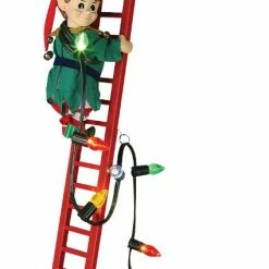 Mr. Christmas Decorations & Props Climbing Elf Animated Prop