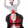 Seasonal Visions Carry Me Santa Adult Costume 1 Seasonal Visions Carry Me Santa Adult Costume