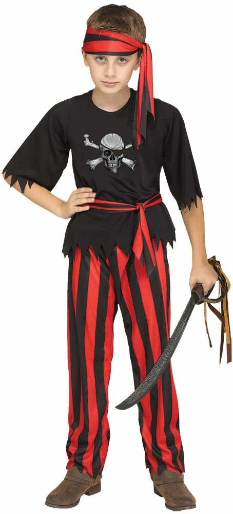 Fun World Jolly Roger Pirate Child Costume Costumes 3 Fun World Jolly Roger Pirate Child Costume Costumes