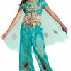Disguise Costumes Disney Aladdin Girl's Jasmine Teal Classic Child & Toddler Costume