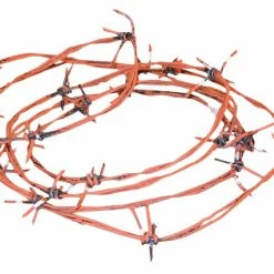 Sunstar Decorations & Props Rusted Barbed Wire 100 Ft