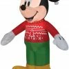 Gemmy Disney, Mickey Mouse Airblown Outdoor Christmas Decoration Disney Costumes