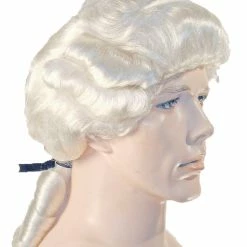 Lacey Wigs Deluxe Colonial Man White Wig