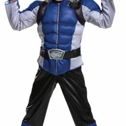 Disguise Power Rangers Beast Morphers Blue Ranger Child Muscle Costume Costumes