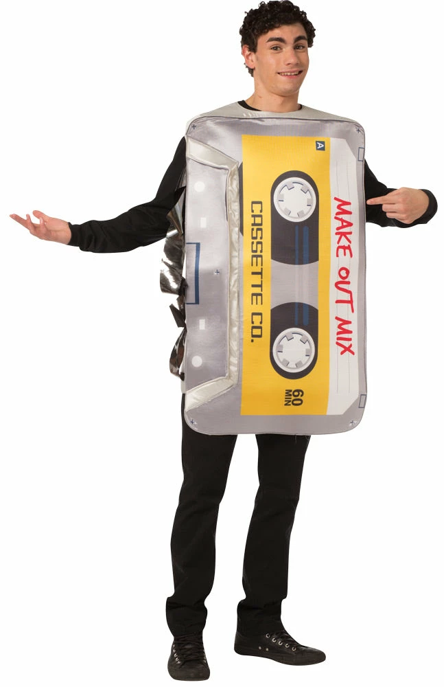 Rasta Imposta Costumes 80s Mixtape Cassette Tape Retro Adult Costume 3 Rasta Imposta Costumes 80s Mixtape Cassette Tape Retro Adult Costume