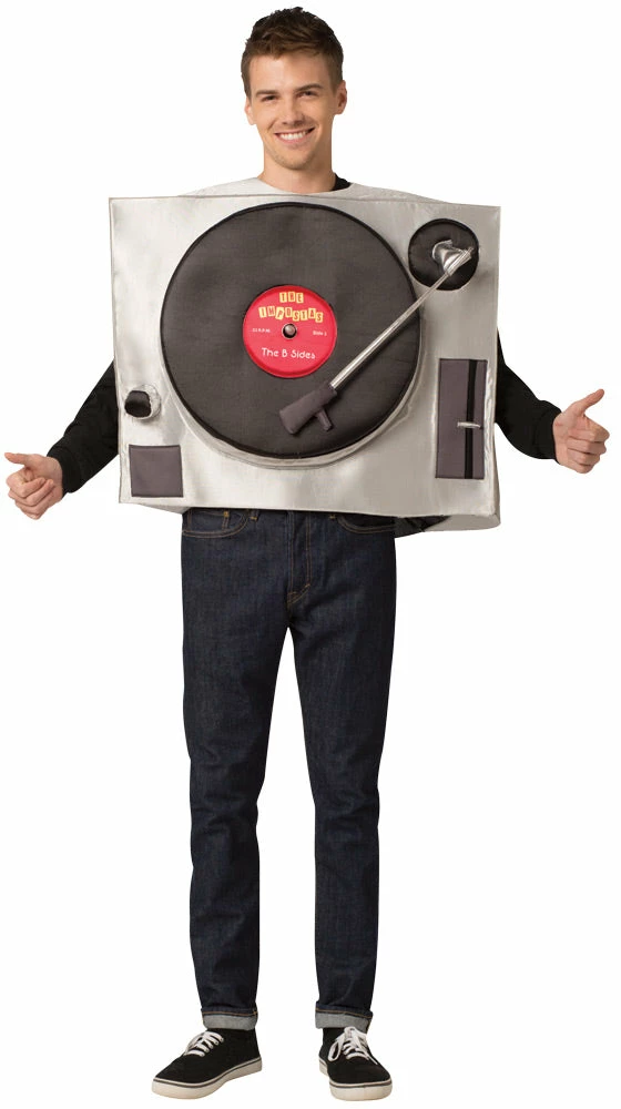 Rasta Imposta Costumes Retro Vinyl Turntable Adult Costume 3 Rasta Imposta Costumes Retro Vinyl Turntable Adult Costume
