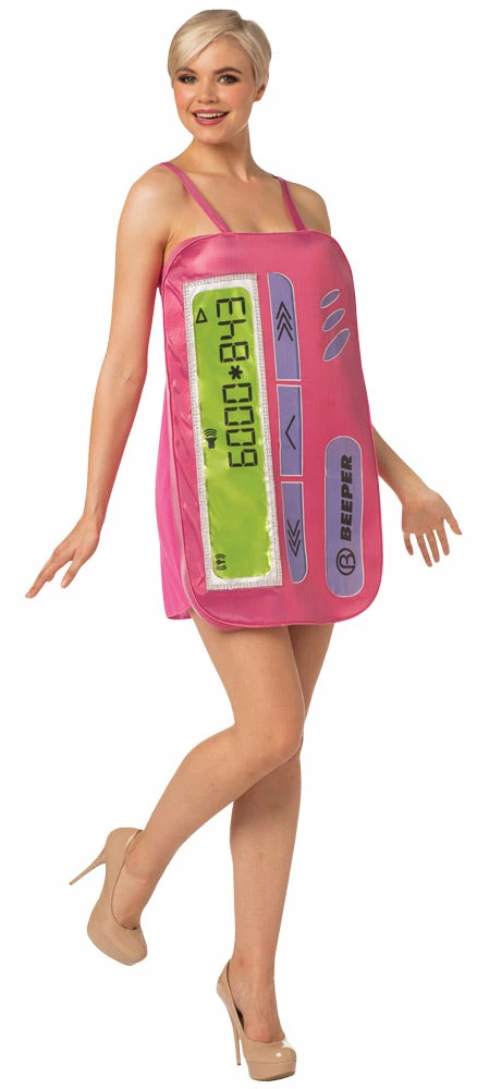 Rasta Imposta Costumes 80s Retro Beeper Dress Women's Costume 3 Rasta Imposta Costumes 80s Retro Beeper Dress Women's Costume