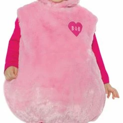 Underwraps Costumes Build-A-Bear, Pink Cuddles Teddy Belly Baby Toddler Costume