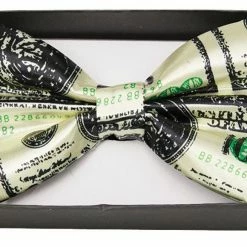 Underwraps Accessories Bow Tie Currency Print 100 Dollar Bill