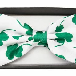 Underwraps Bow Tie Four Leaf Clover Irish