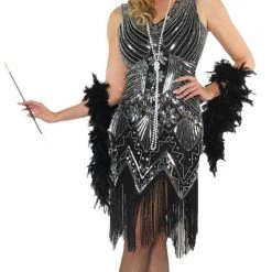 Underwraps Women's Platinum Twenties Flapper Costume