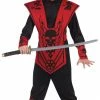 Fun World Costumes Red & Black Skull Ninja Child Costume
