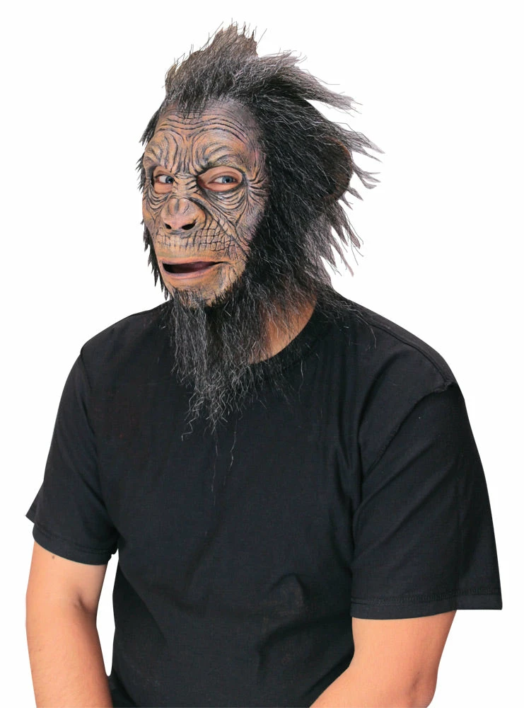 Ghoulish Black Hairy Ape Ad Latex Mask 3 Ghoulish Black Hairy Ape Ad Latex Mask