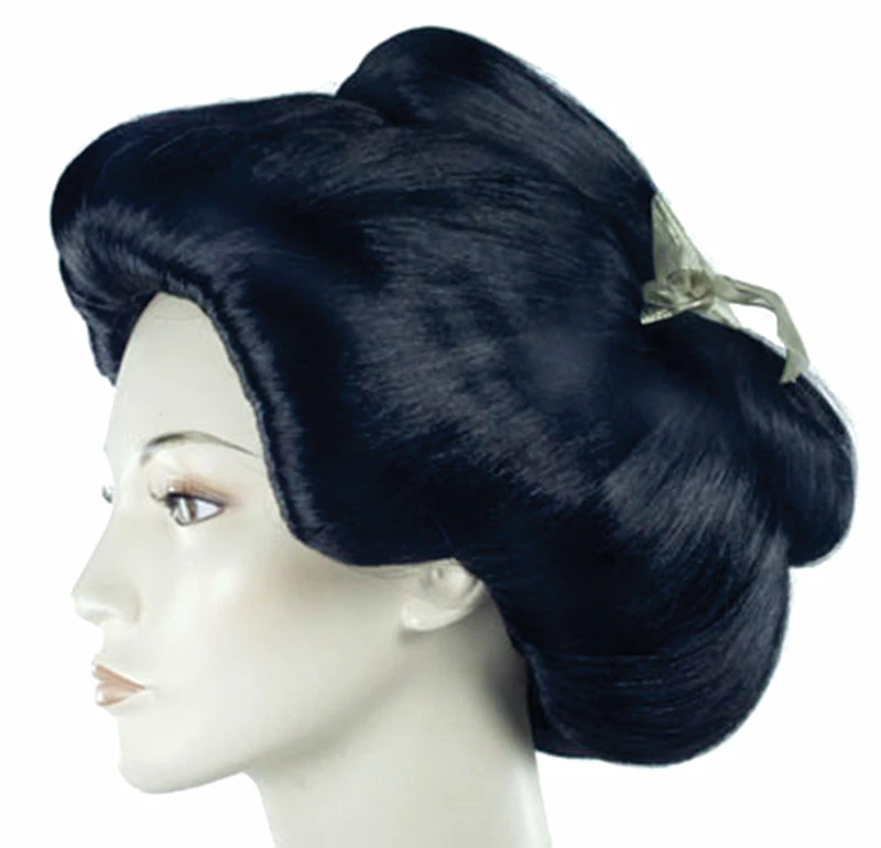Lacey Wigs Wigs & Beards Geisha Wig Black 3 Lacey Wigs Wigs & Beards Geisha Wig Black