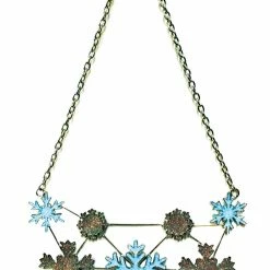 Girls Out Loud Glittery Snowflake Bib Necklac