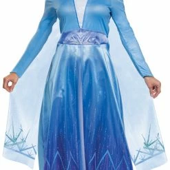 Disguise Frozen 2 Women's Elsa Deluxe Costume Dress With Cape