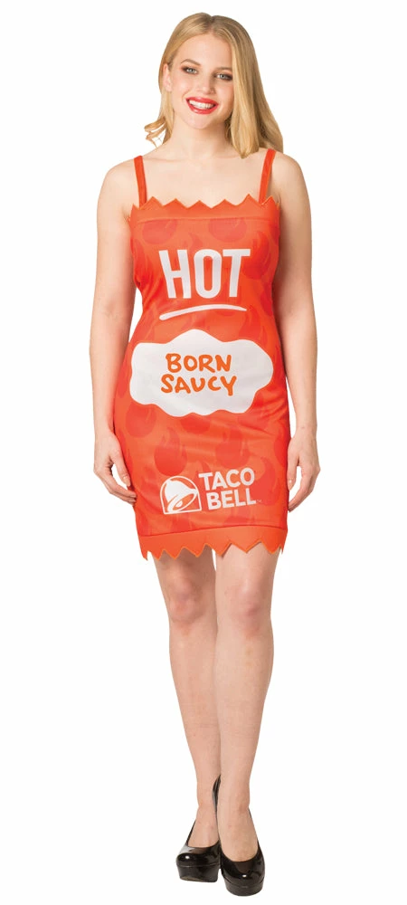 Rasta Imposta Accessories Taco Bell Packet Dress - Hot Sauce Womens Costume 3 Rasta Imposta Accessories Taco Bell Packet Dress - Hot Sauce Womens Costume