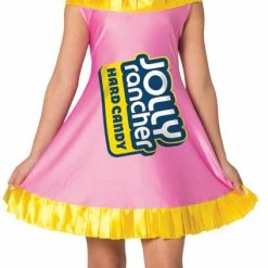 Rasta Imposta Jolly Rancher Watermelon Dress Costume & Hairband , Child Tween Costumes