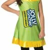 Rasta Imposta Costumes Jolly Rancher Apple Dress Girls Costume, Child