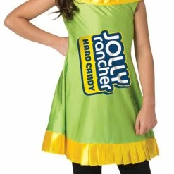 Rasta Imposta Costumes Jolly Rancher Apple Dress Girls Costume, Child