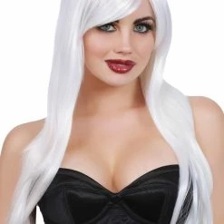 Dreamgirl Long Layered White Women's Wig