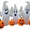 Morris Costumes Ghosts & Pumpkins 8 Ft Wide Inflatable Decor Decorations & Props