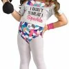 Fun World Costumes Little Fit Miss 80's Workout Child Costume