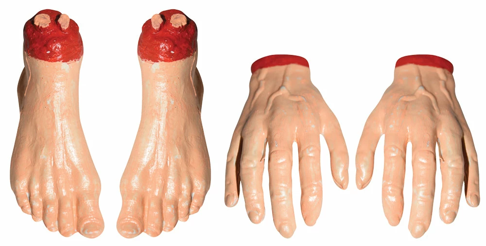 Sunstar Severed Hands And Feet 2 Each Prop Halloween 3 Sunstar Severed Hands And Feet 2 Each Prop Halloween