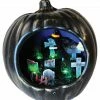 Sunstar Decorations & Props Light Up Pumpkin Lamp With Tombstones & Witch