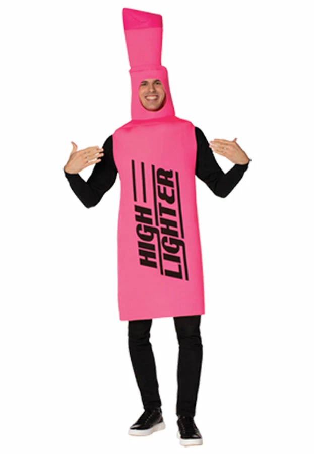 Rasta Imposta Costumes Highlighter Yellow Or Pink Adult Costume 4 Rasta Imposta Costumes Highlighter Yellow Or Pink Adult Costume