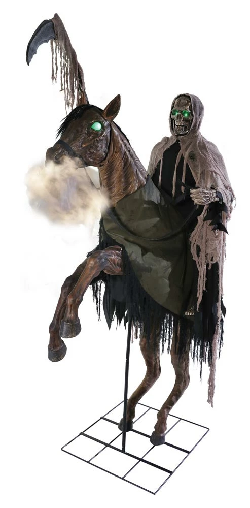 Morris Costumes Decorations & Props Reaper's Ride Animated Prop 7FT Horse & Grim Reaper Rider With Fog FX 3 Morris Costumes Decorations & Props Reaper's Ride Animated Prop 7FT Horse & Grim Reaper Rider With Fog FX