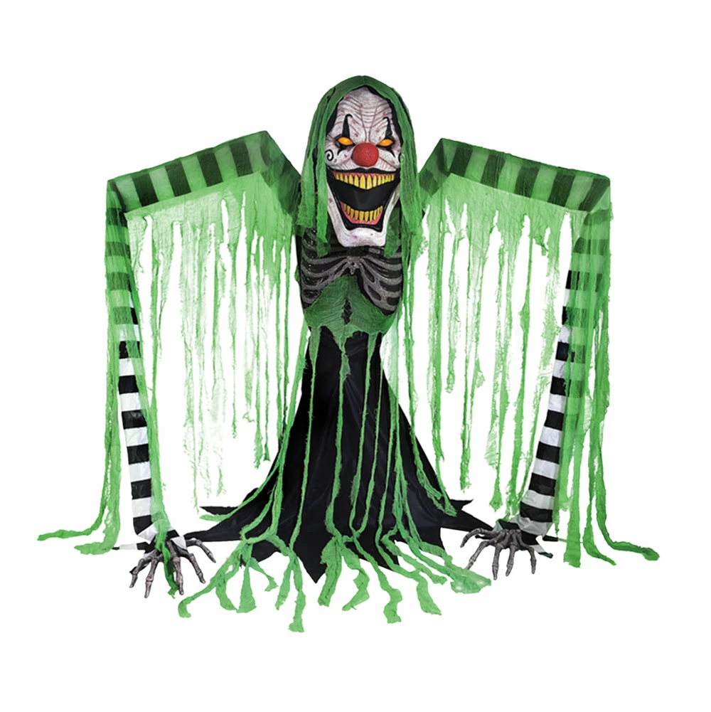 Morris Costumes Underworld Clown 6ft Animated Prop 3 Morris Costumes Underworld Clown 6ft Animated Prop