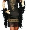 Dreamgirl Women's Swanky Flapper Black & Gold Costume Costumes 2 Dreamgirl Women's Swanky Flapper Black & Gold Costume Costumes