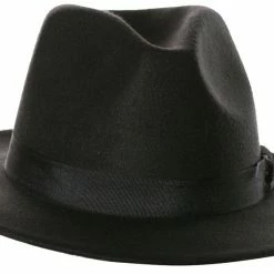 Underwraps 1920's Costumes Fedora Adult Black Hat